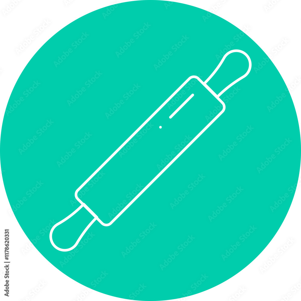 Rolling Pin icon single vector illustration Rolling Pin icon single vector illustration