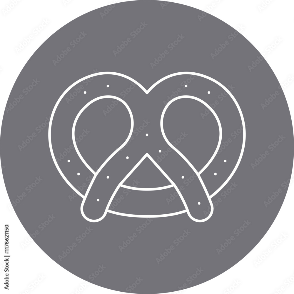 Pretzel icon single vector illustration Pretzel icon single vector illustration