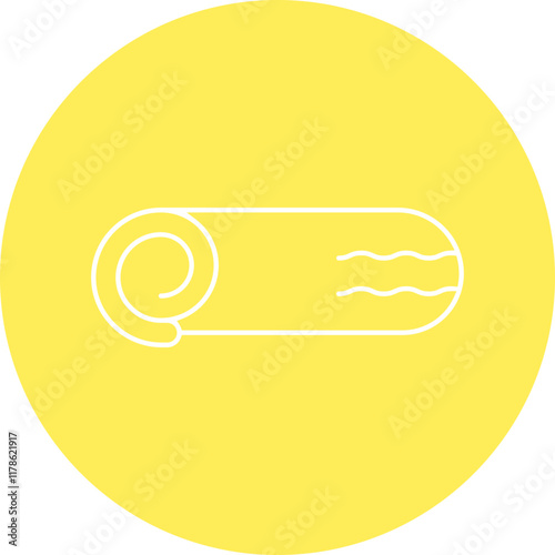 Swiss Roll icon single vector illustration