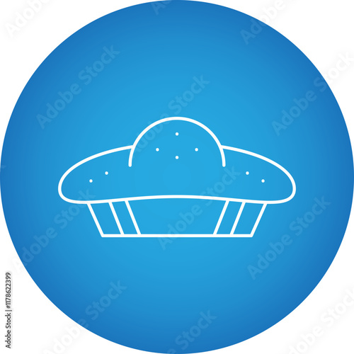 Pie icon single vector illustration