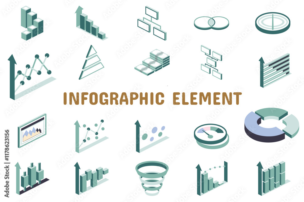 Infographic Element Flat Vector Illustration Icon Sticker Set Design Materials Infographic Element Flat Vector Illustration Icon Sticker Set Design Materials