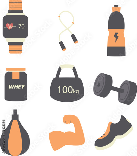 Special fitness illustration