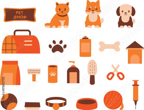 special pet shop illustration