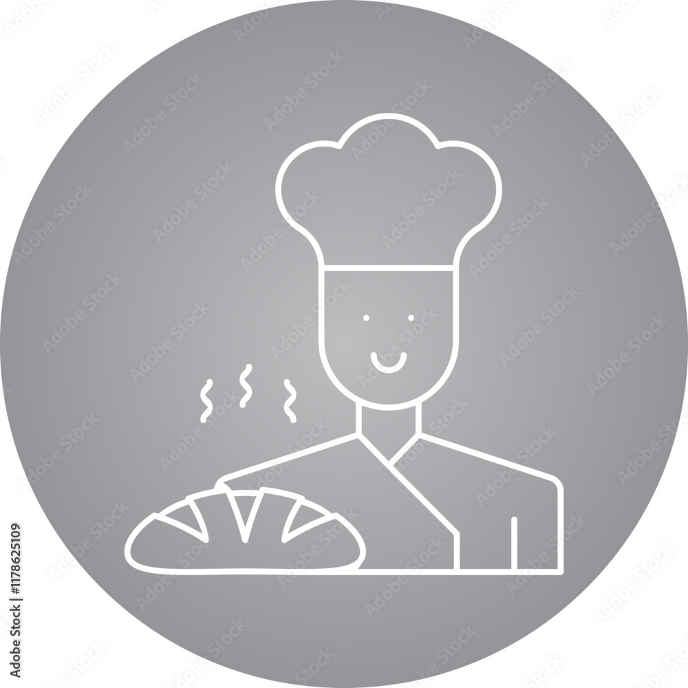 Baker icon single vector illustration Baker icon single vector illustration