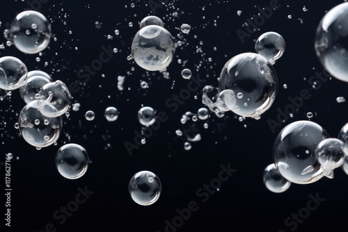 Wallpaper Mural A little water bubbles transparent backgrounds sphere. Torontodigital.ca