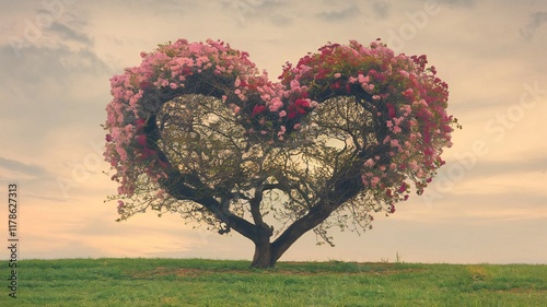 heart in the sunset