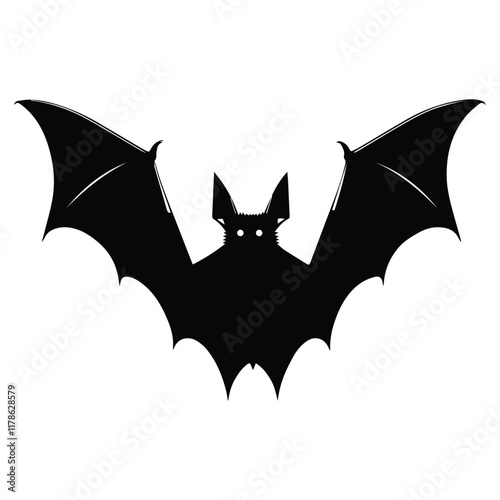 Set of bat silhouettes