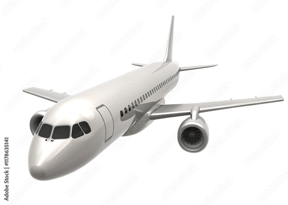 High detailed white airliner, 3d render on a white background.PNG High detailed white airliner, 3d render on a white background.PNG