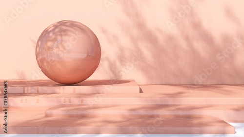 Empty room with Wall Background. 3D illustration, 3D rendering	
