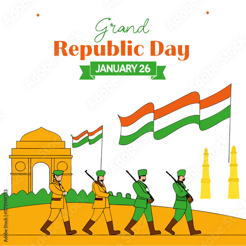 Republic Day in India is celebrated on 26th January every year. It marks the day when the Constitution of India came into effect, replacing the Government of India Act 1935 as the governing document o
