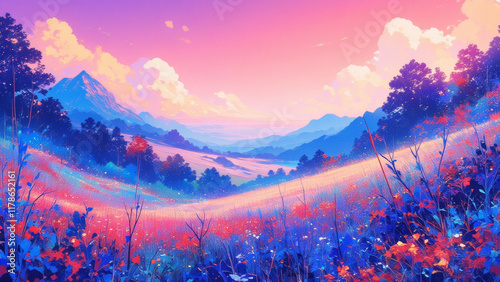 anime wallpaper abstract illustration background