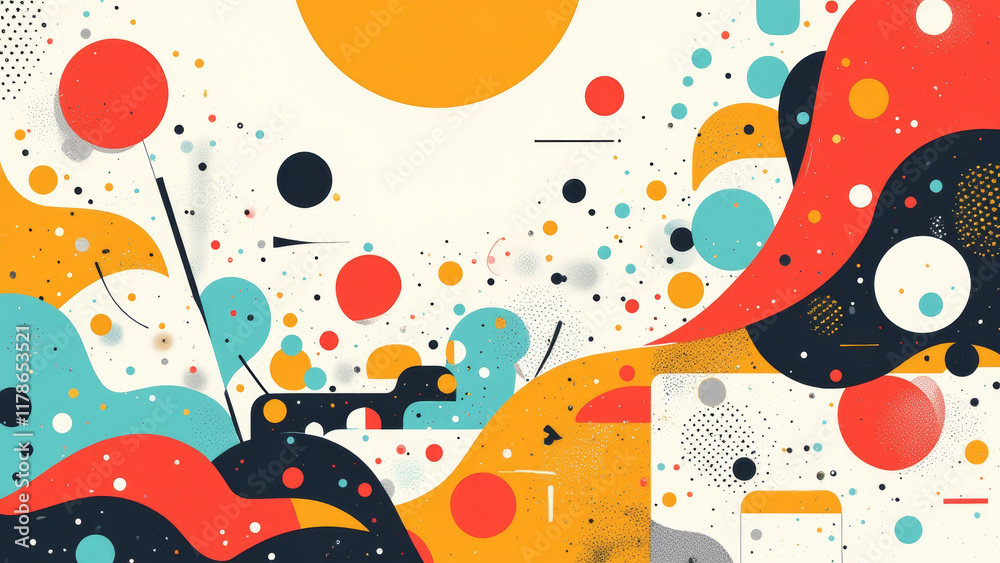 Obraz premium vibrant absract illustration texture background