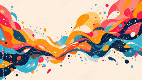 vibrant absract illustration texture background