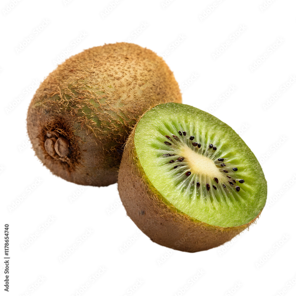 Obraz premium kiwi On white background
