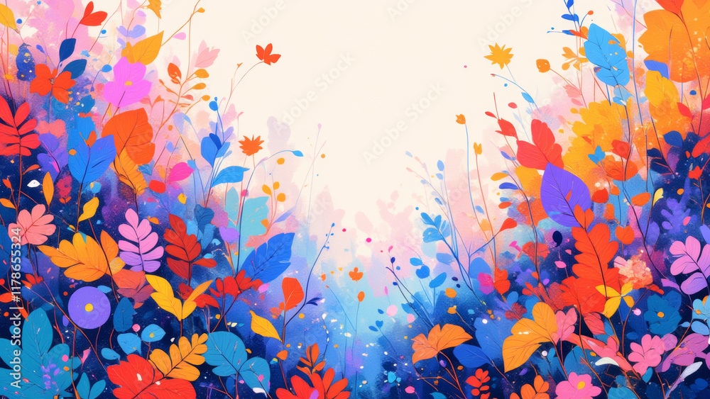 Obraz premium vibrant absract illustration texture background