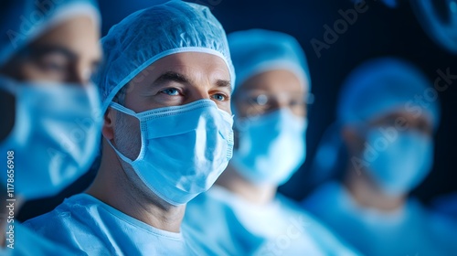 Team of dedicated medical professionals,including doctors,nurses,and technicians. photo