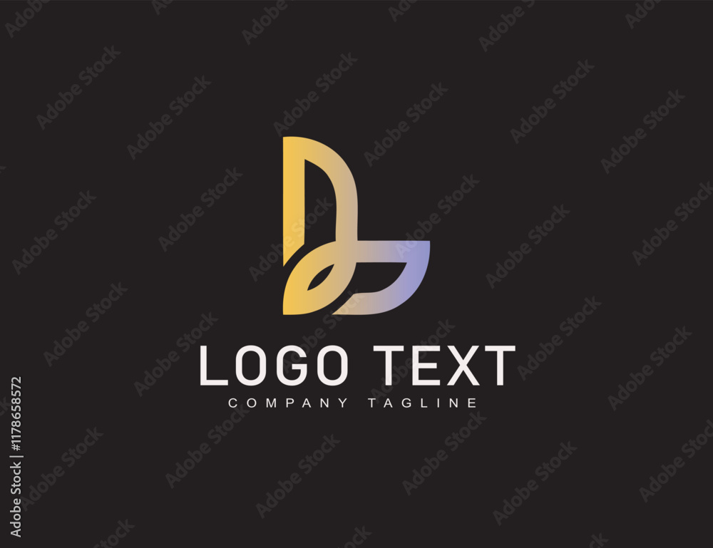 Fototapeta premium Business corporate abstract typography logo