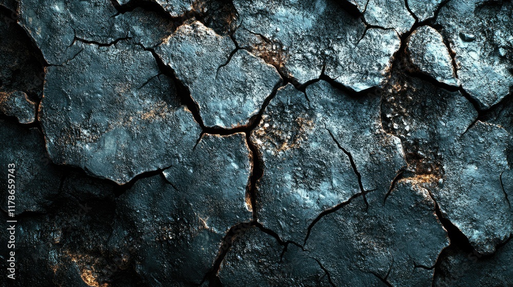 Dark Cracked Surface Texture Abstract Background Dark Cracked Surface Texture Abstract Background