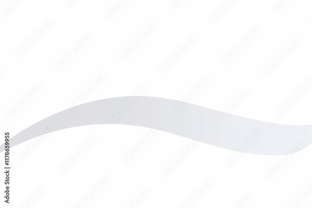 Soft White Curved Line on Minimalist Background for Elegant Design Soft White Curved Line on Minimalist Background for Elegant Design