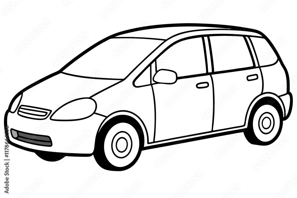 Sleek Coupe Car Vector - High-Quality SVG Illustration Sleek Coupe Car Vector - High-Quality SVG Illustration