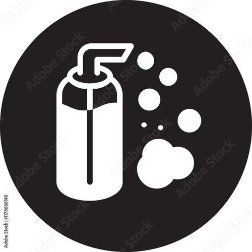 face cleanser glyph icon