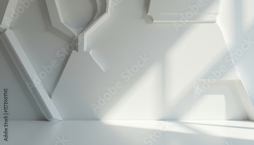 Wallpaper Mural A geometric-patterned studio with subtle textures for modern product photography. Torontodigital.ca