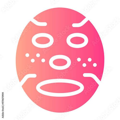 sheet mask gradient icon