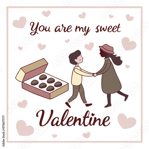 love and chocolate Valentine-s day