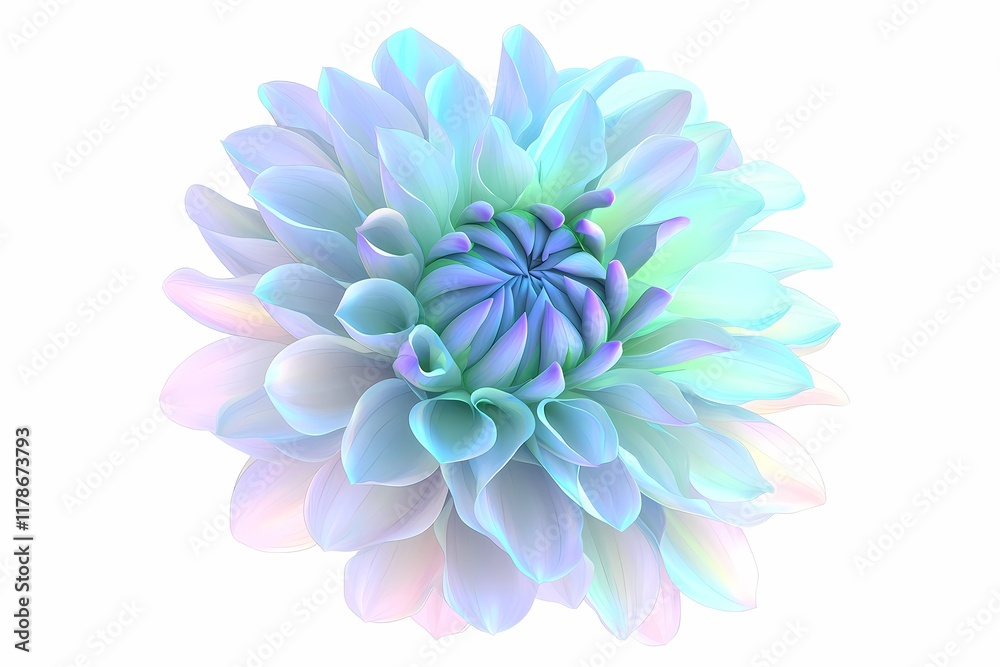Obraz premium Soft Pastel Flower with Delicate Petals in Light Fantasy Colors