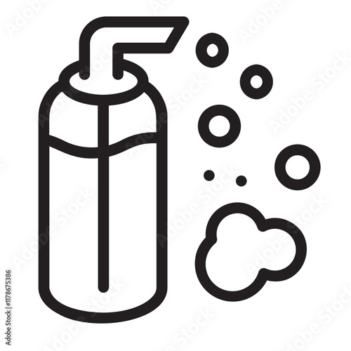 face cleanser line icon