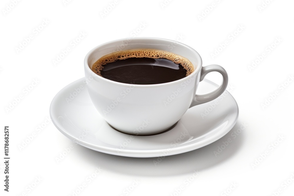Coffee cup of americano saucer drink mug. Coffee cup of americano saucer drink mug.