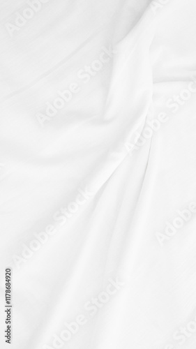 Organic Fabric cotton backdrop White linen canvas crumpled natural cotton fabric Natural handmade linen top view background  organic Eco textiles White Fabric linen texture