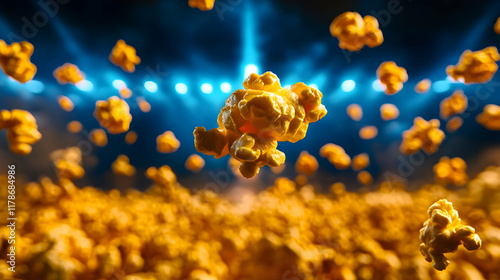 Delectable popcorn cutout that flies photo