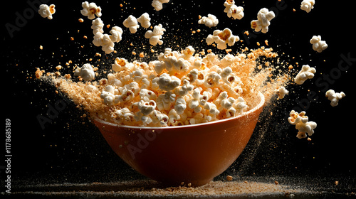 Delectable popcorn cutout that flies photo