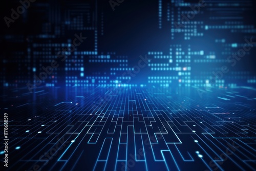 Wallpaper Mural Data technology background electrical device solar panels. Torontodigital.ca