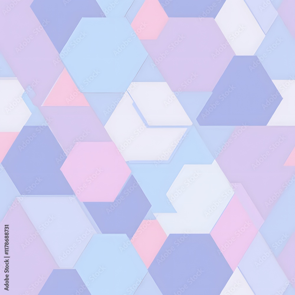 Abstract Pastel Hexagon Pattern Background Geometric Design Soft Colors Modern Texture Abstract Pastel Hexagon Pattern Background Geometric Design Soft Colors Modern Texture