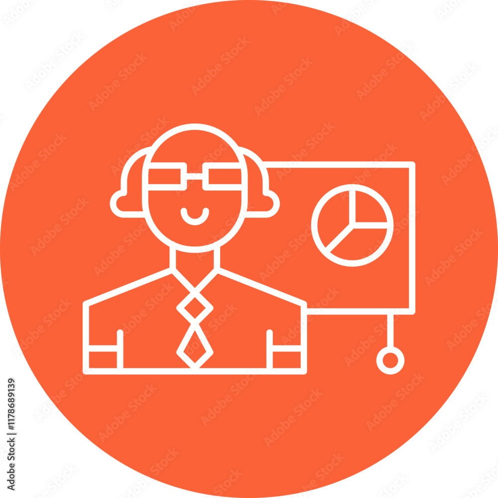 Data Scientist icon single vector illustration Data Scientist icon single vector illustration