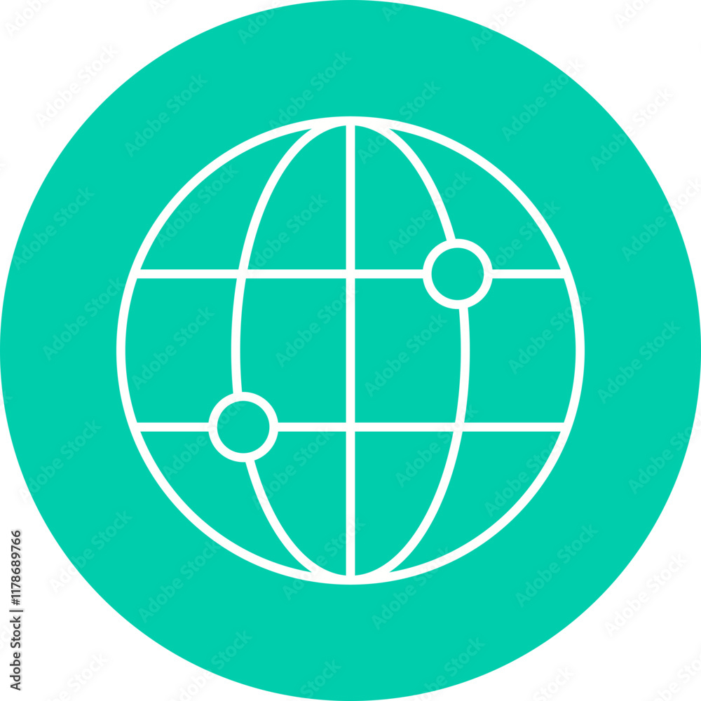 Globality icon single vector illustration Globality icon single vector illustration