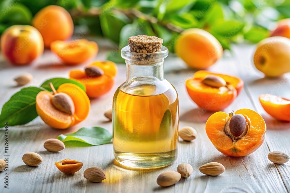 Apricot Kernel Oil: Bottled Goodness with Fresh Apricots & Seeds Apricot Kernel Oil: Bottled Goodness with Fresh Apricots & Seeds