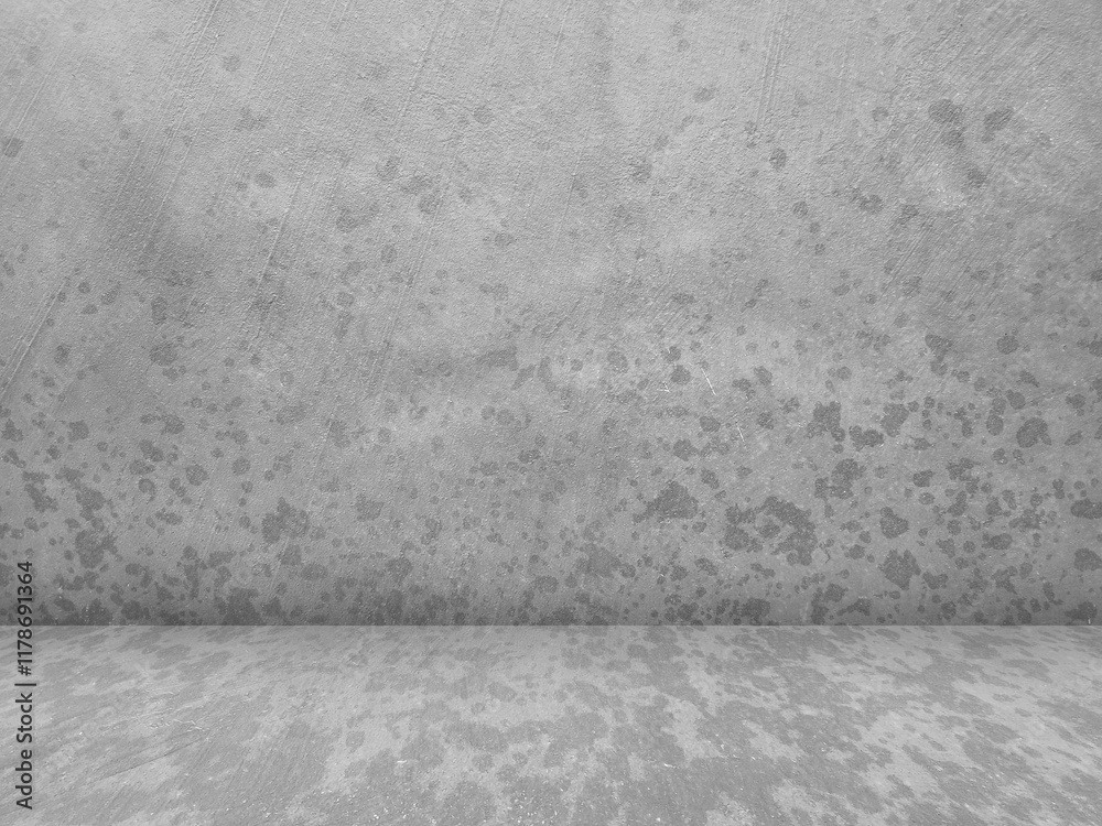 Fototapeta premium Concrete wall background for displaying products in 3d.