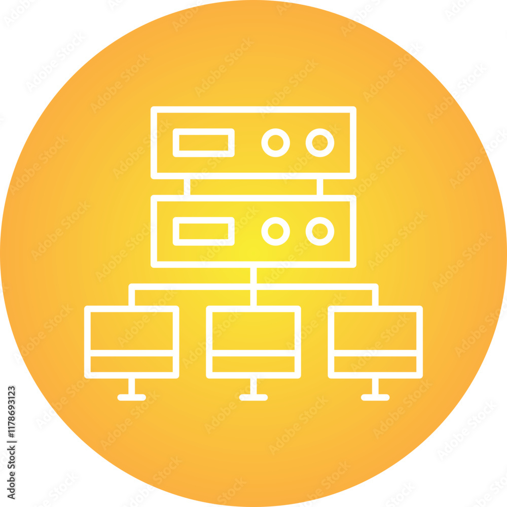 Load balancing icon single vector illustration Load balancing icon single vector illustration