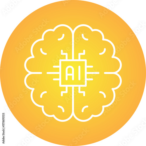 Machine Learning icon single vector illustration