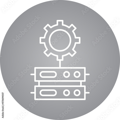 Data Modelling icon single vector illustration