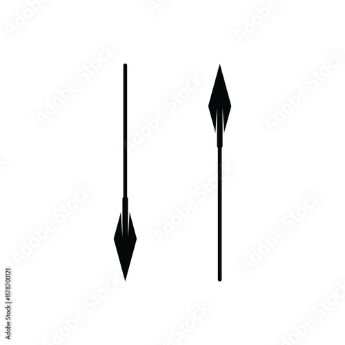 spear logo vector icon design