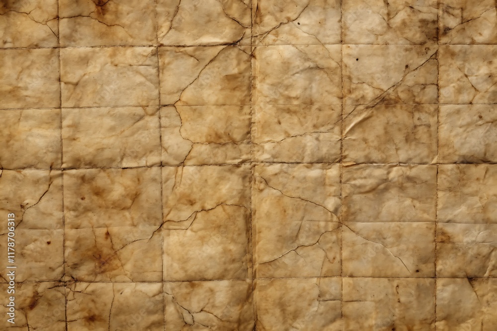Aged Paper Texture Background With Square Tiles Aged Paper Texture Background With Square Tiles