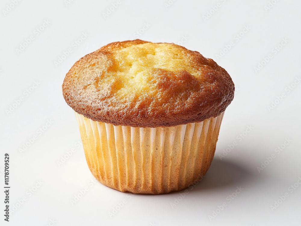 Sweet muffin with a golden crust Sweet muffin with a golden crust