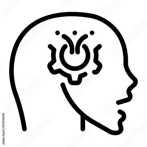 mind mapping Line Icon