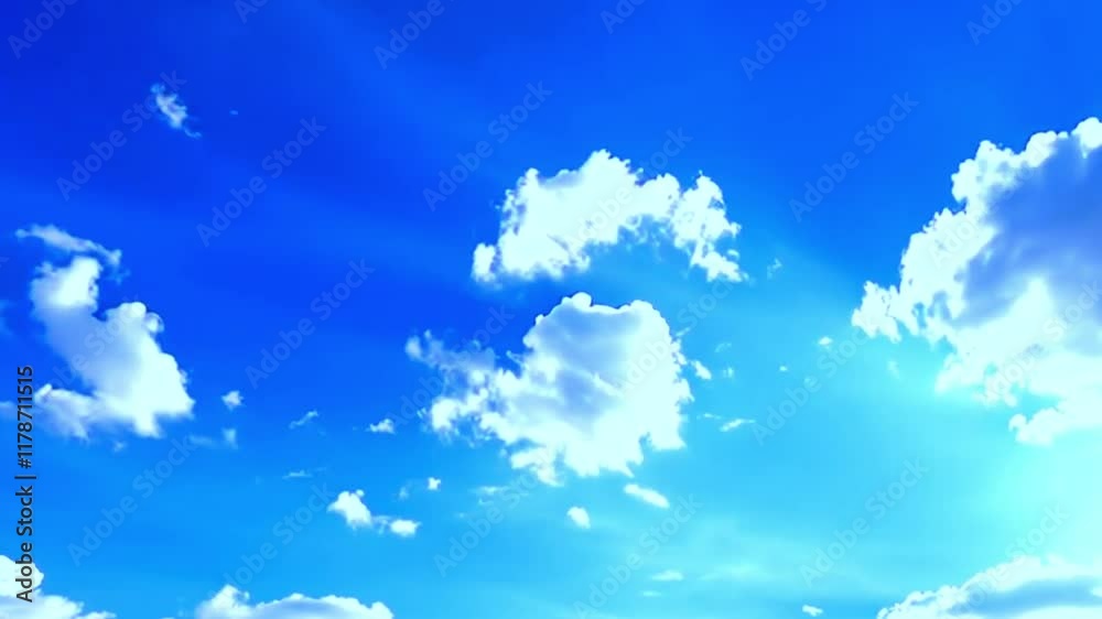 blue sky with clouds