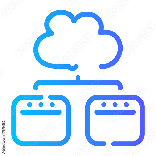 migrate Line Gradient Icon