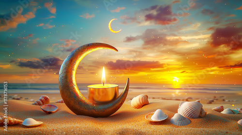 Celebrate Ramadan and Eid with Beautiful Lanterns and Moonlit Joy, Spreading Happiness and Festive Spirit for a Memorable Celebration Filled with Love and Light